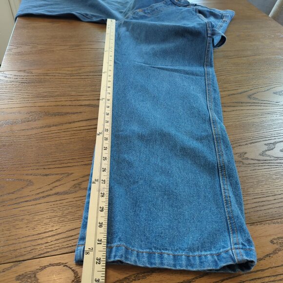 Vintage inspired Smith’s Workwear Carpenter Jeans Men’s 40x32 Blue Denim - Picture 13 of 14